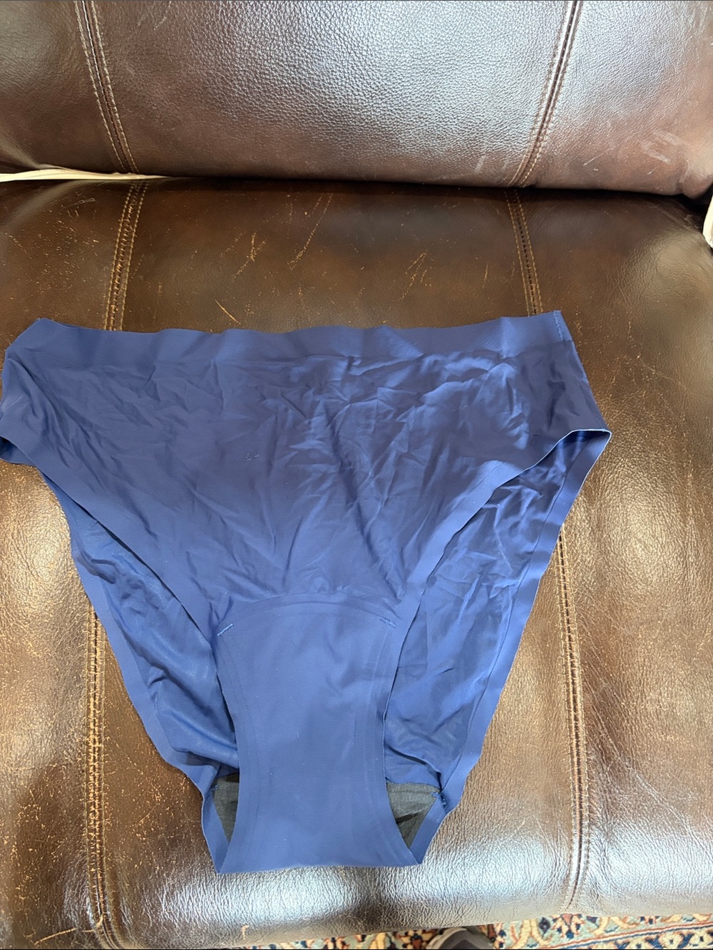knix Navy Blue High-Waist Seamless Panty - Sweat free - new